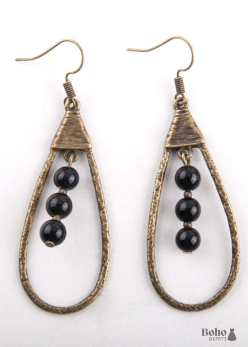 Boho Earrings, RH Dangle Earrings, Droper Loop